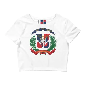 Escudo de la República Dominicana Crop Top Tee
