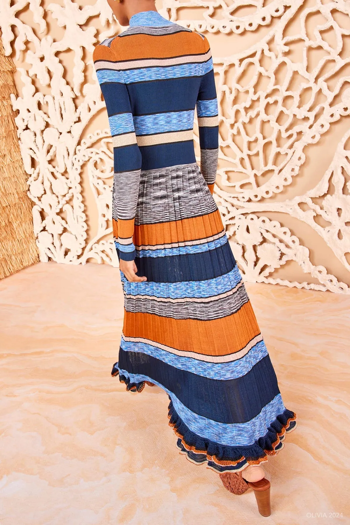 Evangeline Dress in Adriatic