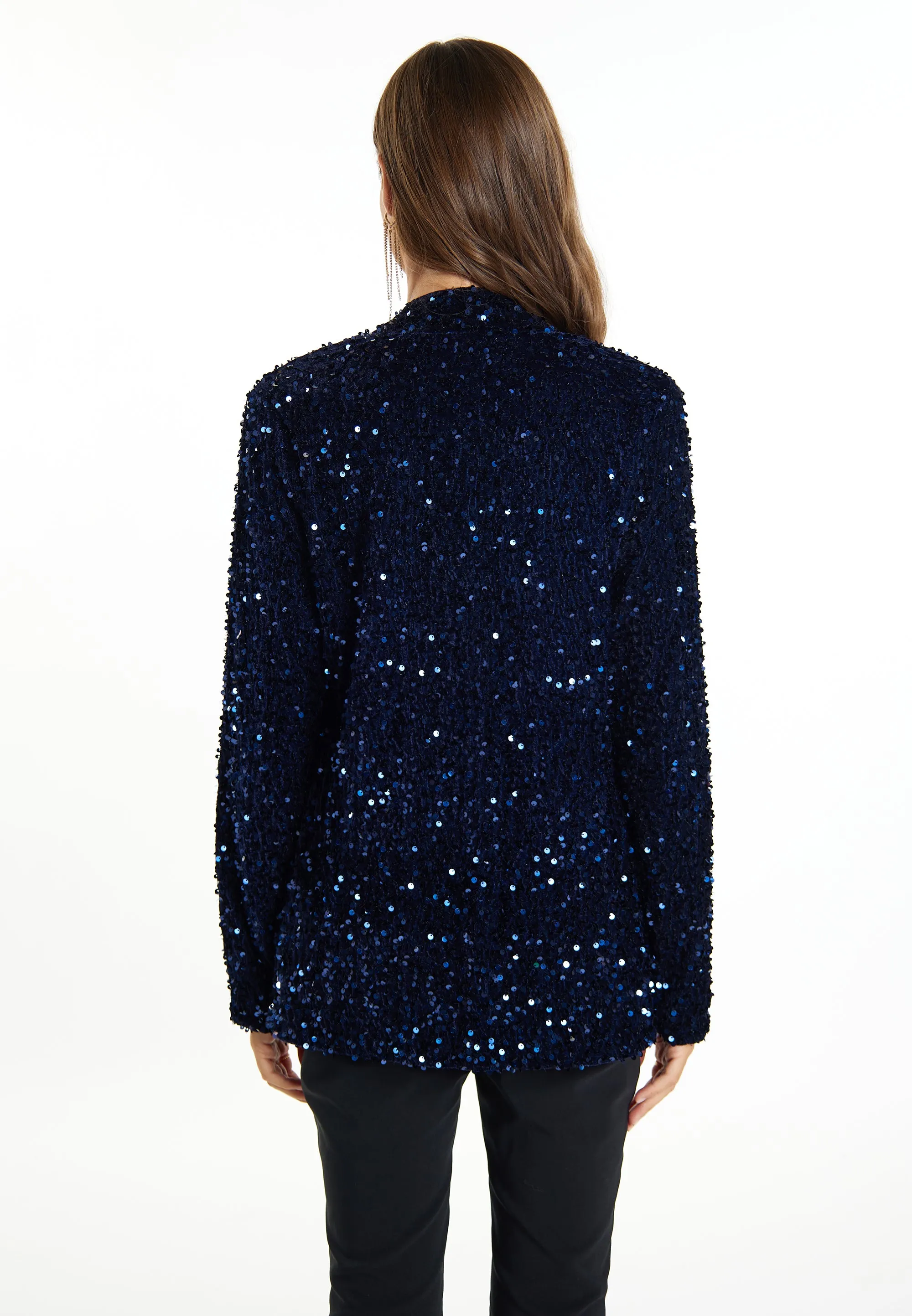 Faina Women's Blazer With Sequins