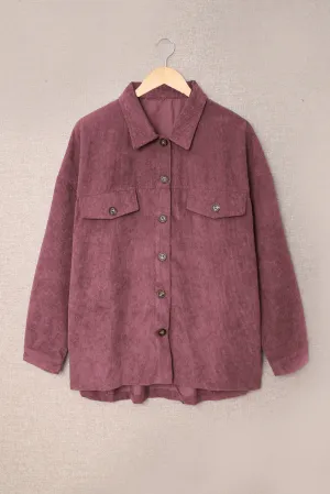 Fall Corduroy Shirt Coat