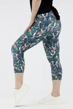 Fantasy Forest - Casual Capri Leggings