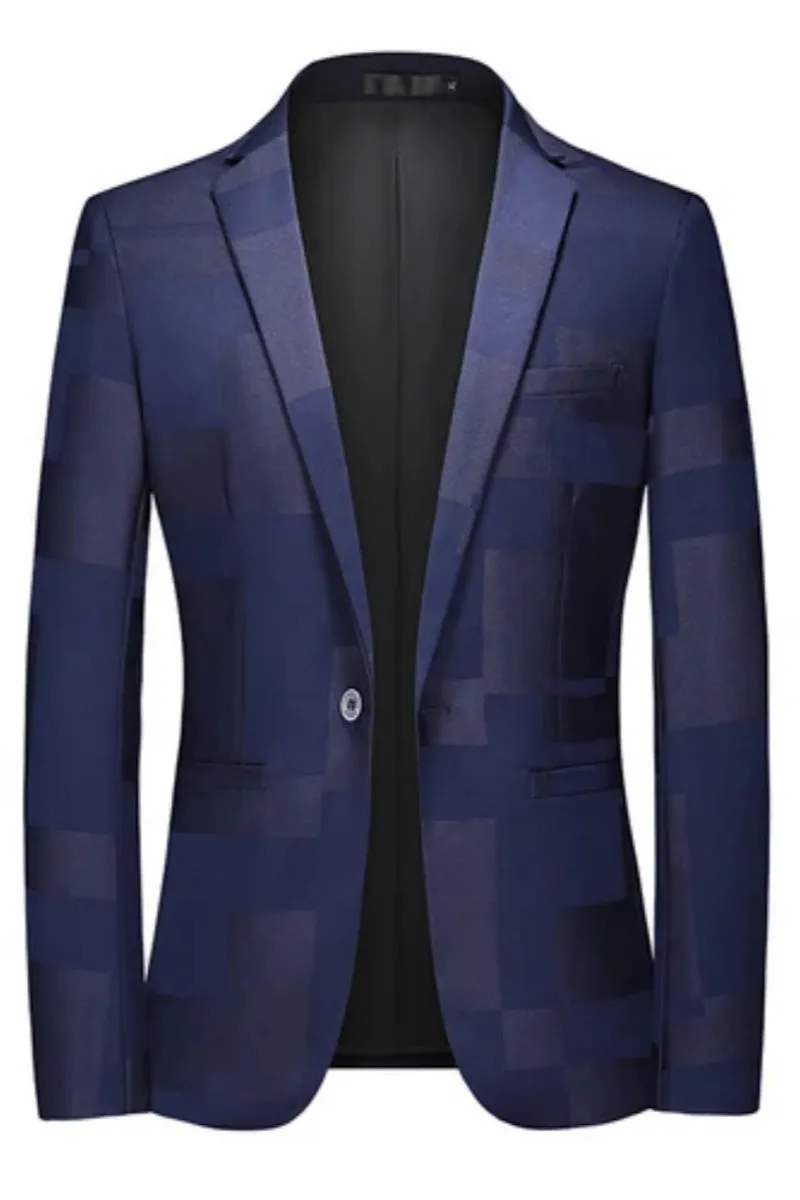 Fashion Men’s Bespoke Printing Slim Fit Blazers