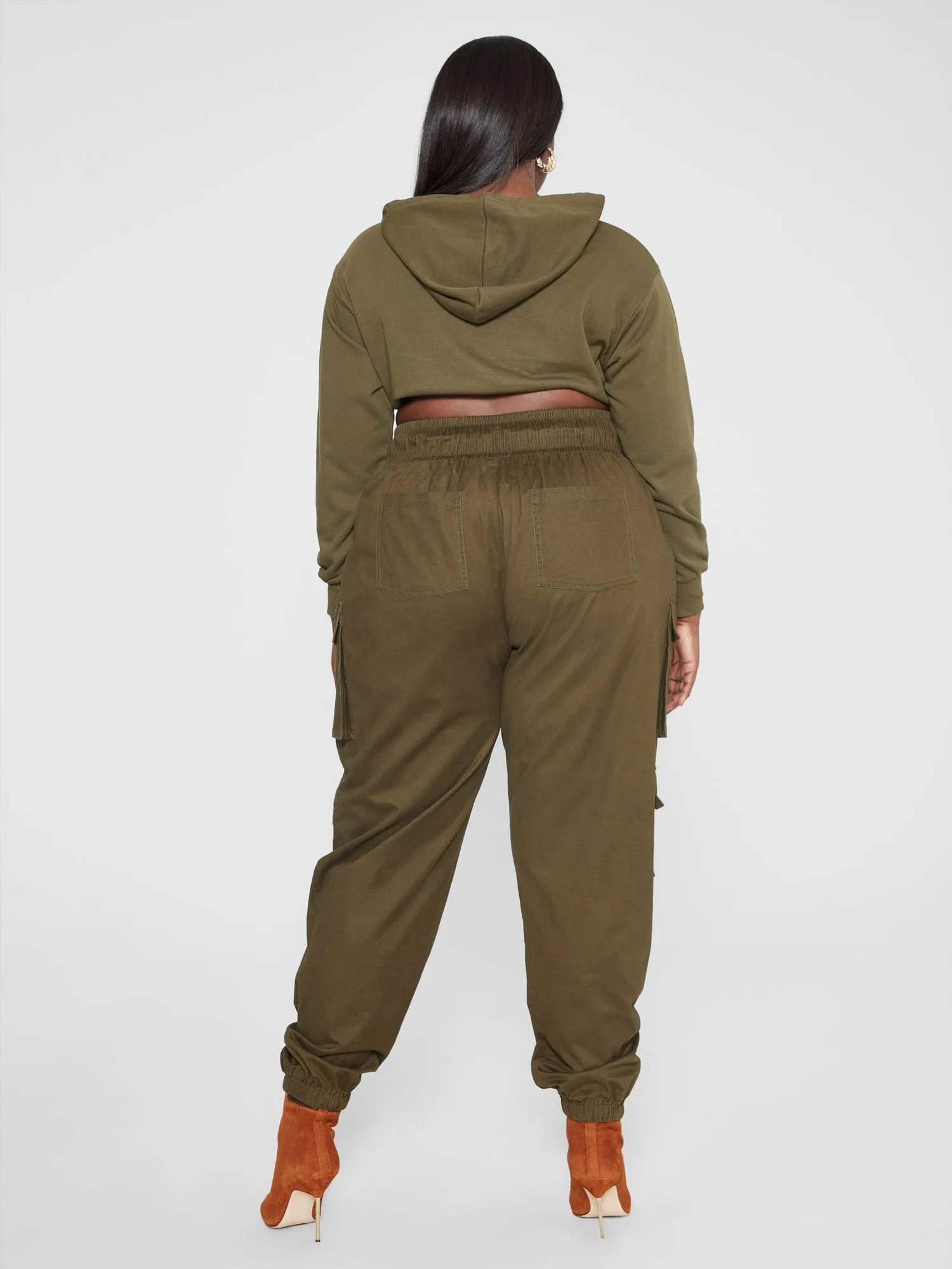 Fashion To Figure - Mylah Belted Cargo Jogger Pants - Gabi Fresh x FTF