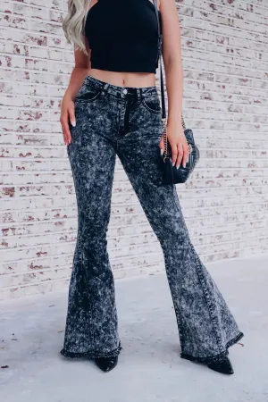 Fawcett Acid Black Bell Bottom Jeans
