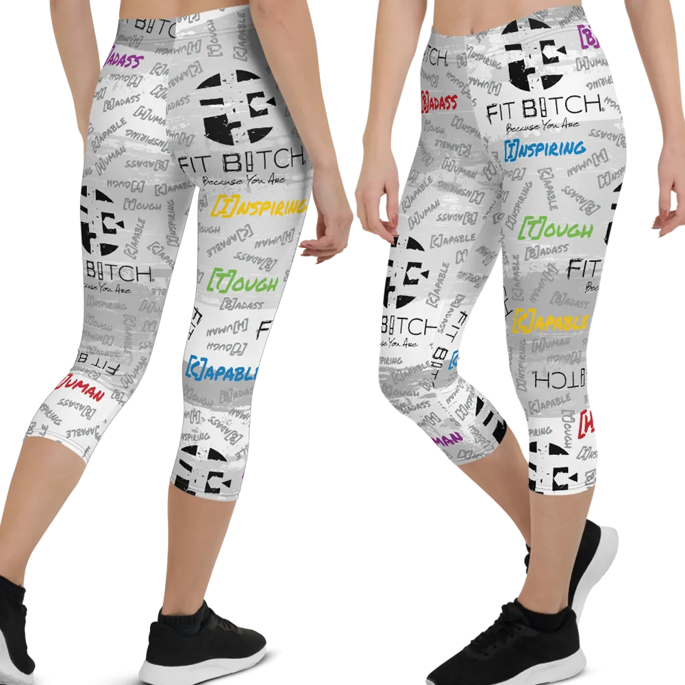 Fit Bitch - Capris - Graffiti
