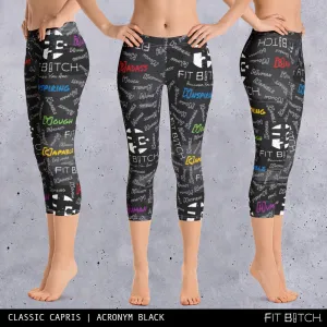 Fit Bitch - Capris - Graffiti