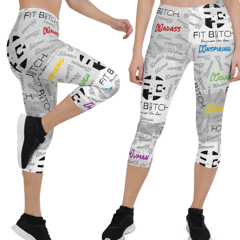 Fit Bitch - Capris - Graffiti