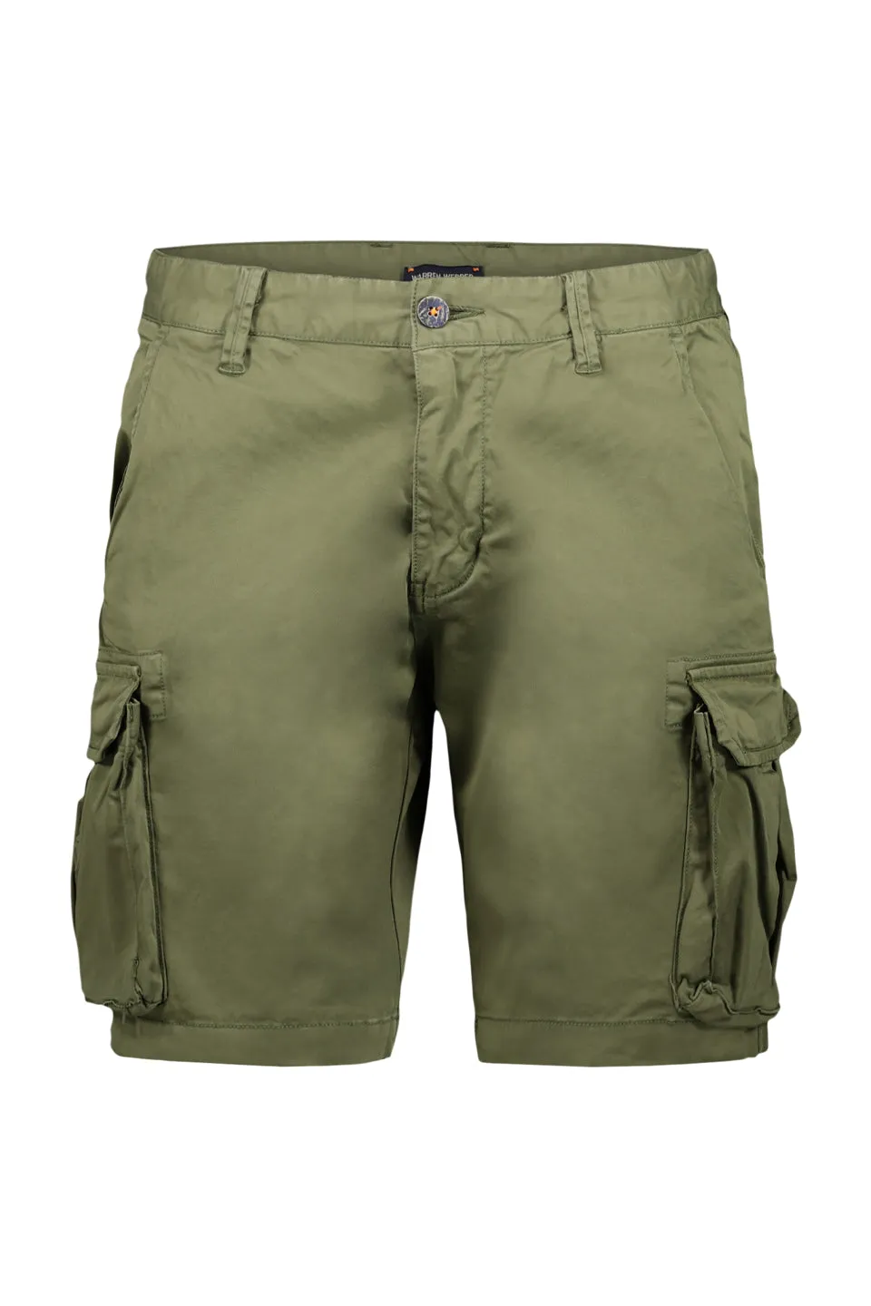 Fitted Cargo Shorts In Khaki