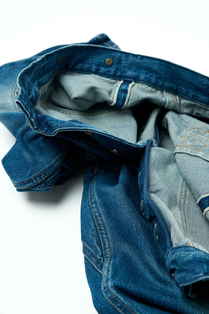 Fleurs de Bagne Cargo Selvedge Denim Jeans Heavy Used