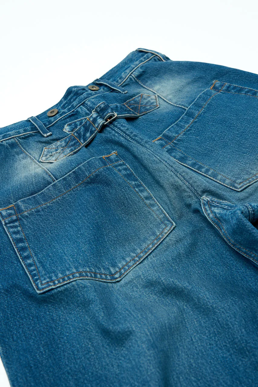Fleurs de Bagne Cargo Selvedge Denim Jeans Heavy Used
