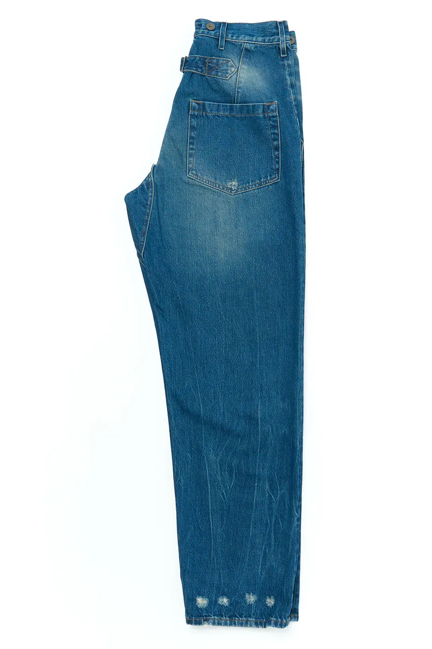 Fleurs de Bagne Cargo Selvedge Denim Jeans Heavy Used