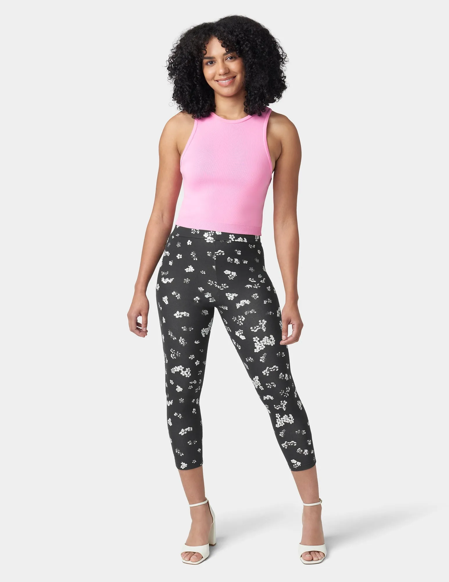 Floral Cotton Capri