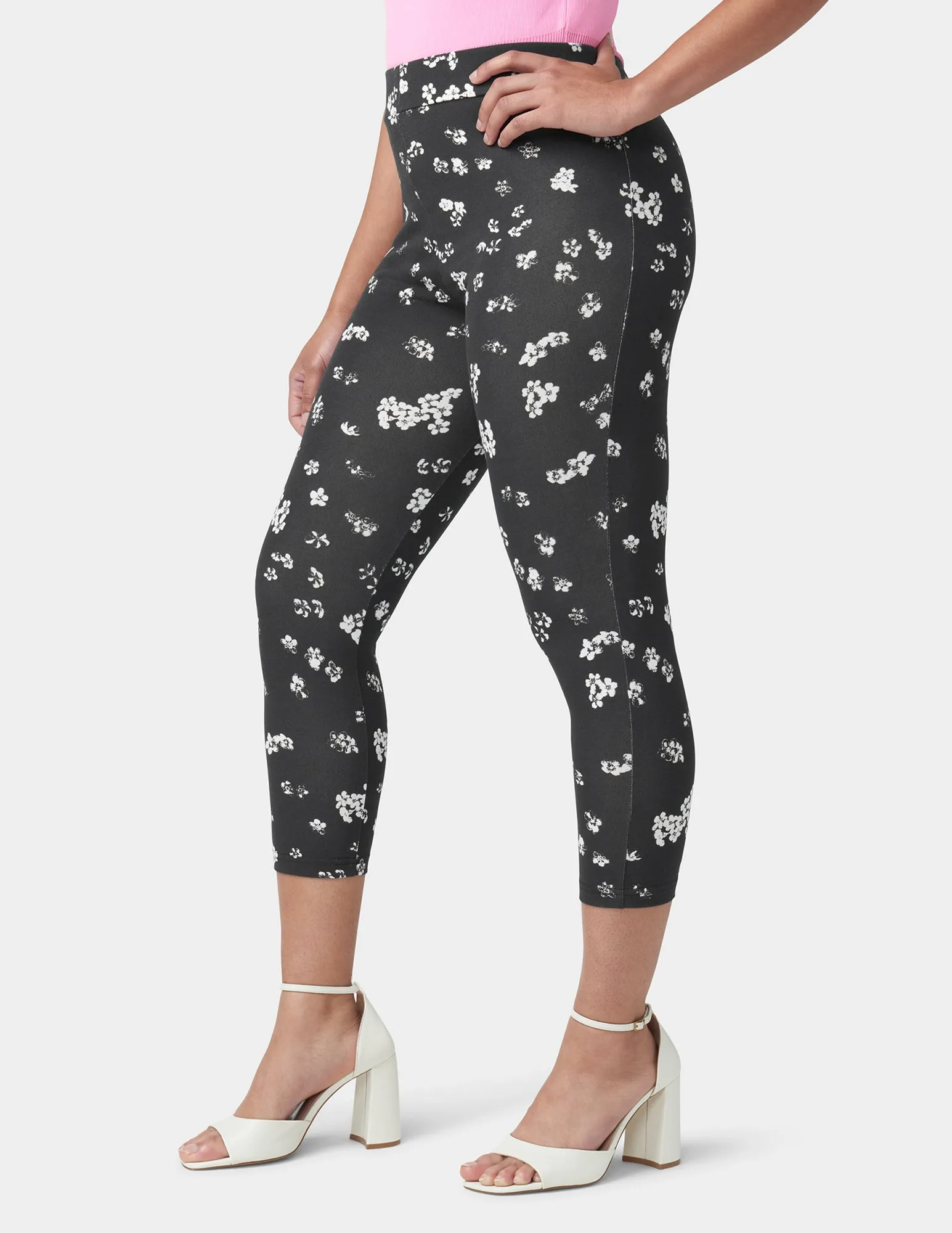 Floral Cotton Capri