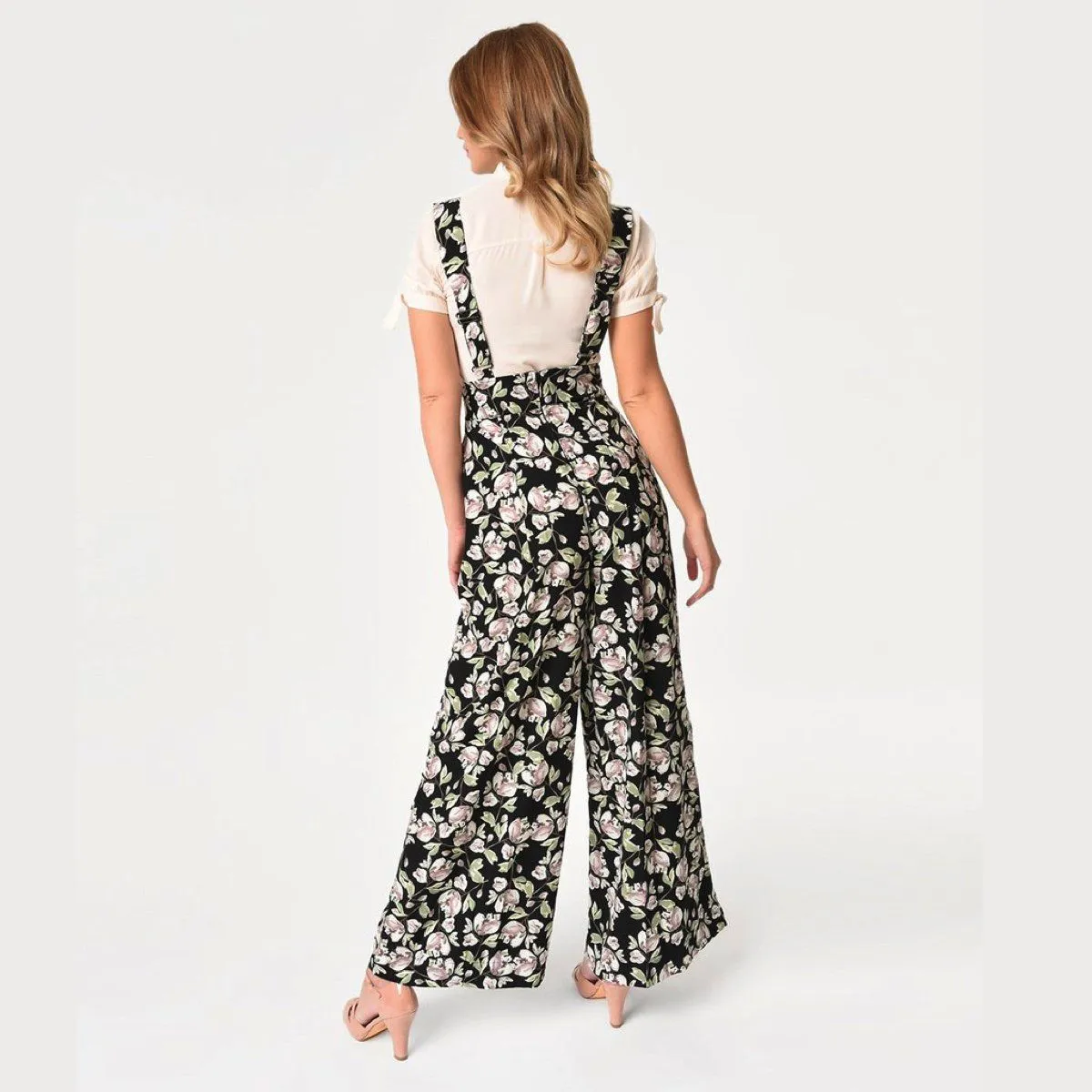 Floral High Waisted Suspenders