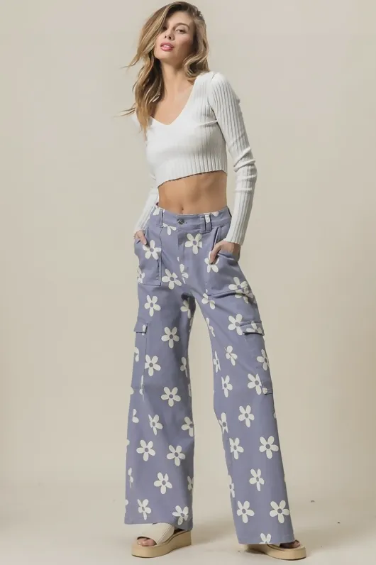FLOWER POWER CARGO PANTS