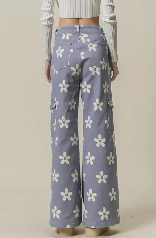 FLOWER POWER CARGO PANTS