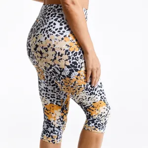 Flowers Leopard Capris