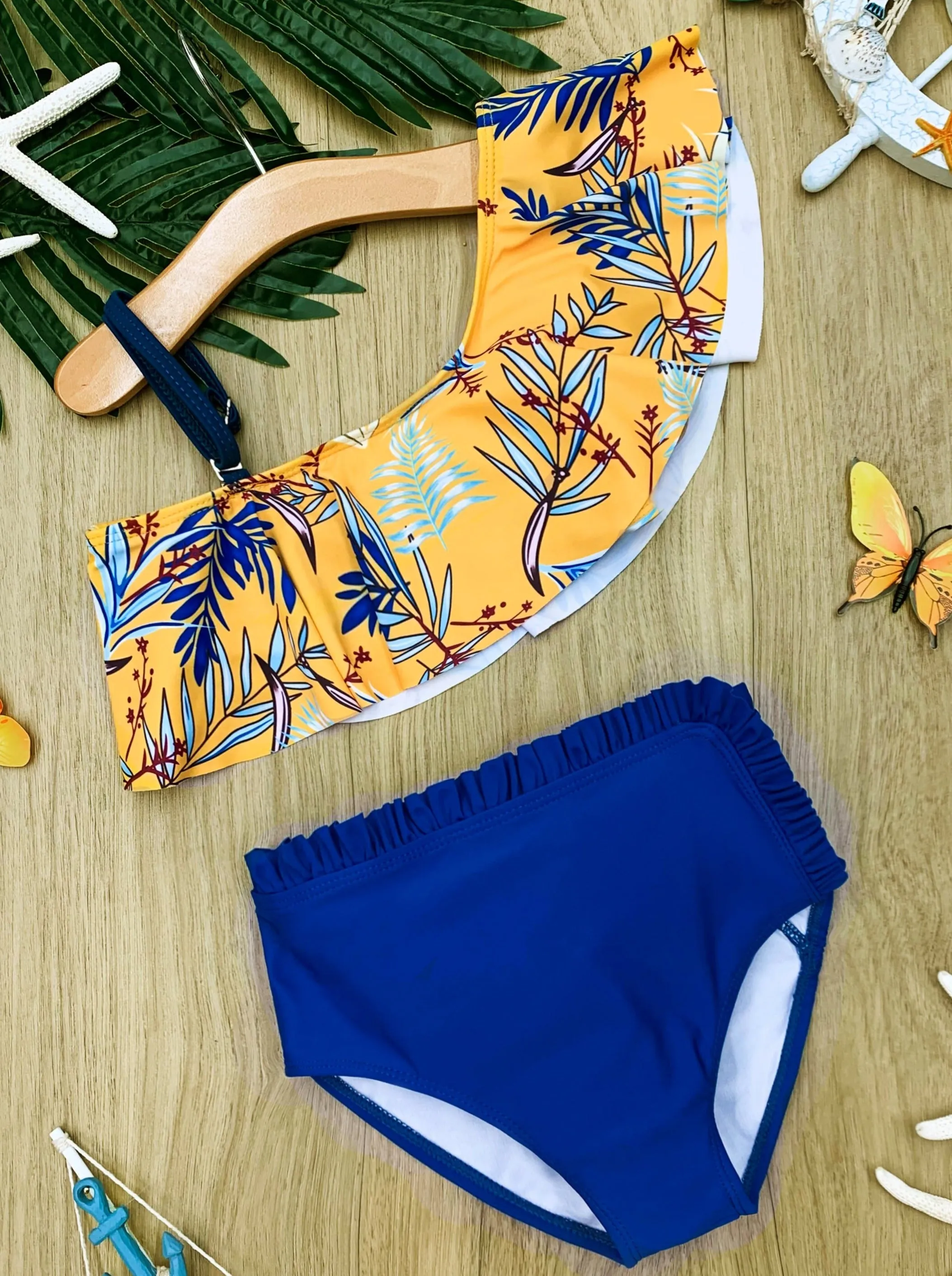 Flowers Of The Island Two Piece Swimsuit
