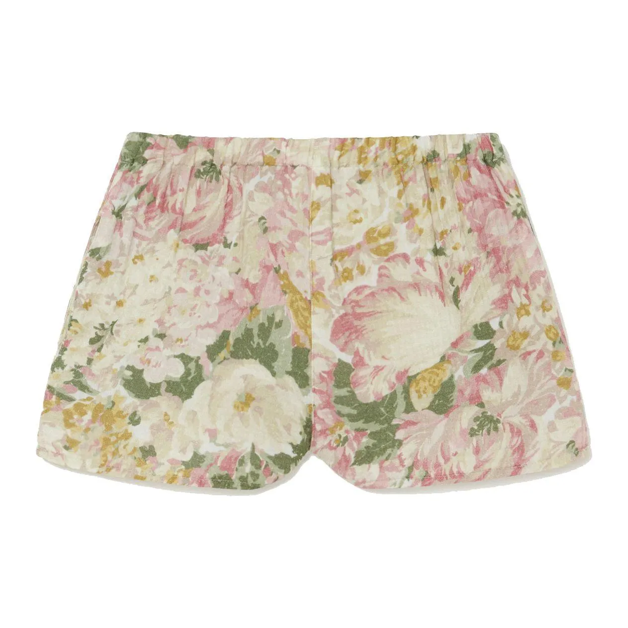 Flowers White Calm Pants