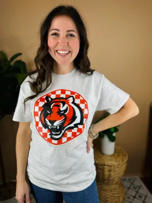 Football Circle Check Graphic Tee