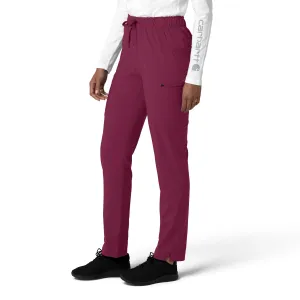 Force Cross-Flex C53210 Straight Leg Cargo Scrub Pants Wine