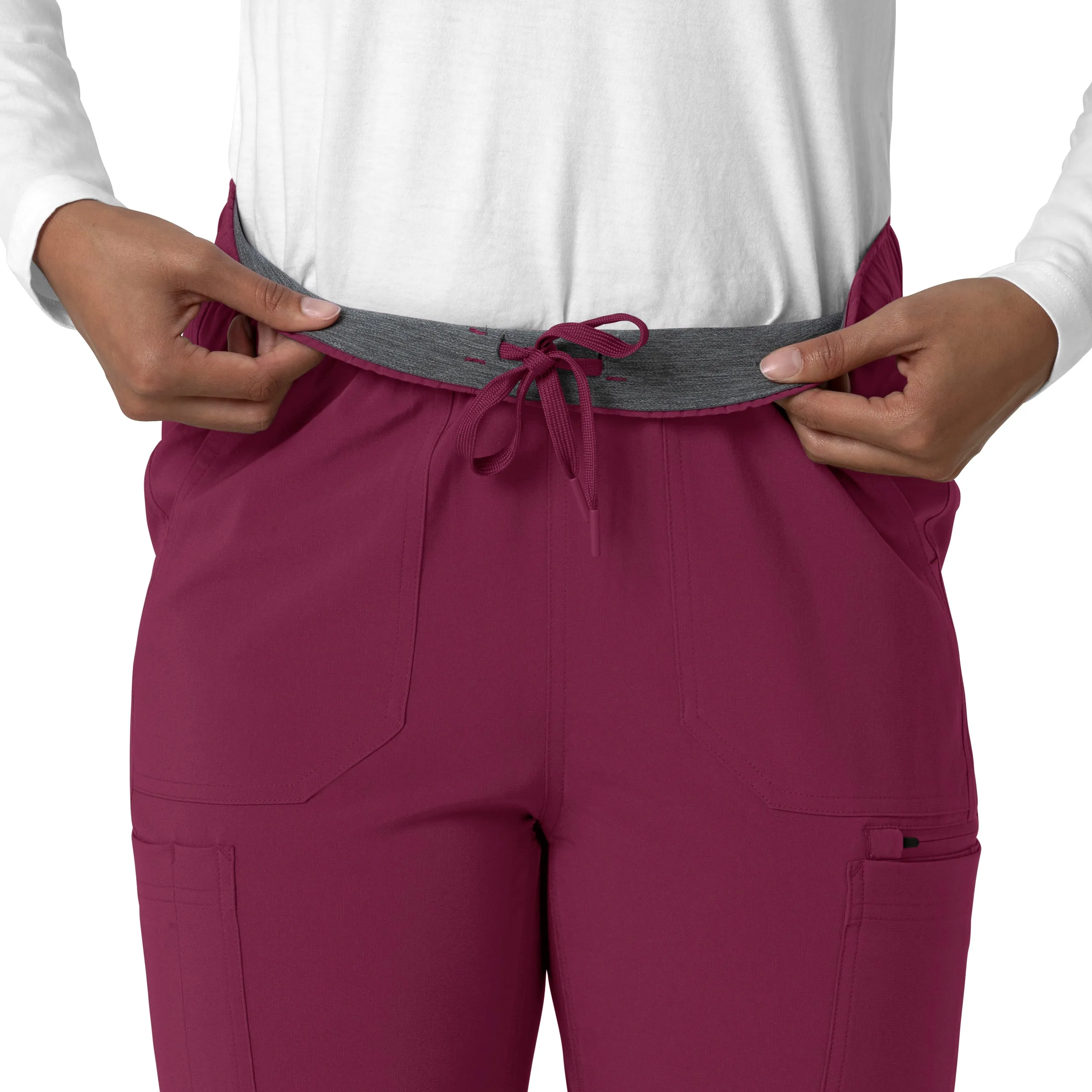 Force Cross-Flex C53210 Straight Leg Cargo Scrub Pants Wine