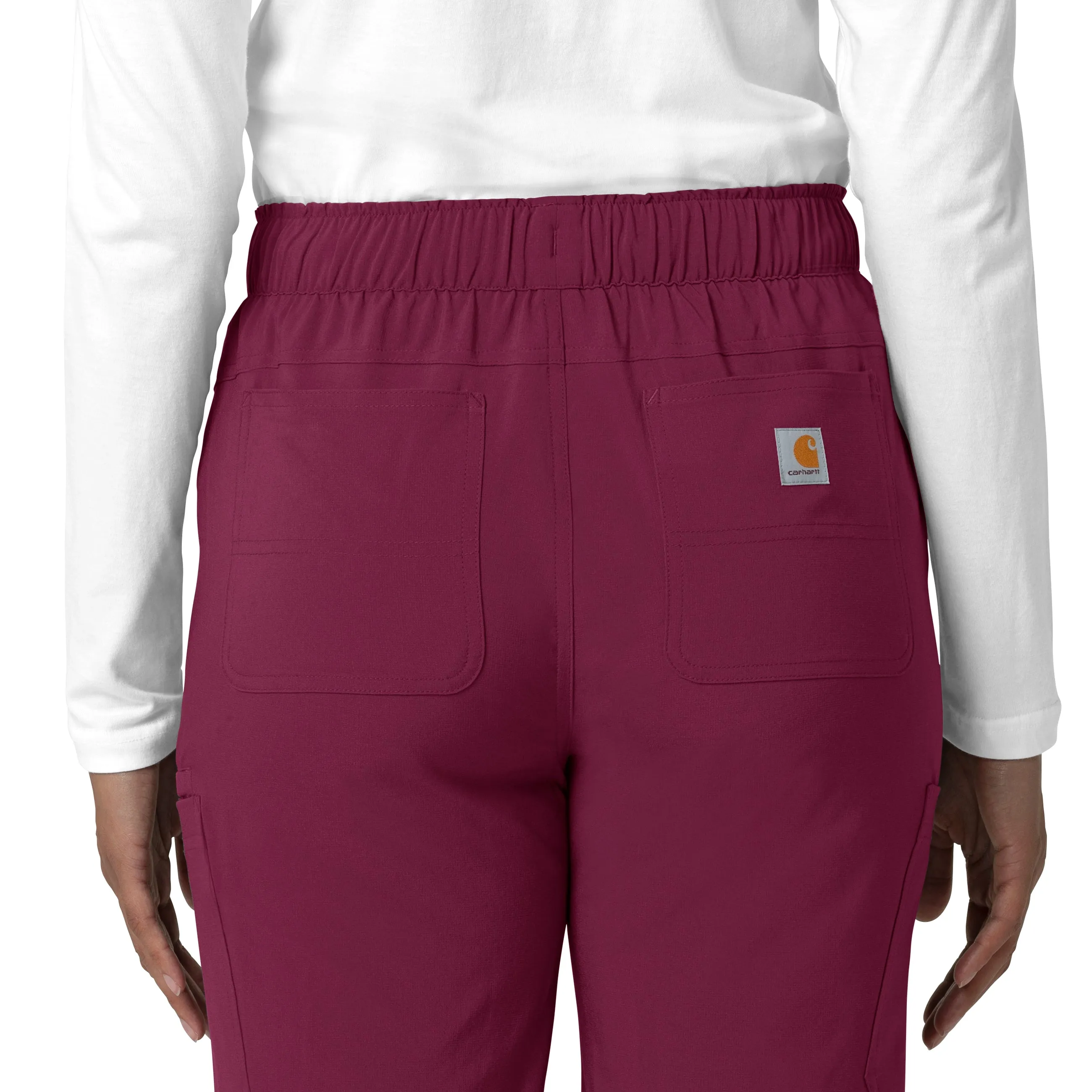 Force Cross-Flex C53210 Straight Leg Cargo Scrub Pants Wine