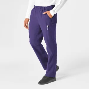 Force Essentials C56113 Men's Straight Leg Cargo Scrub Pants Grape