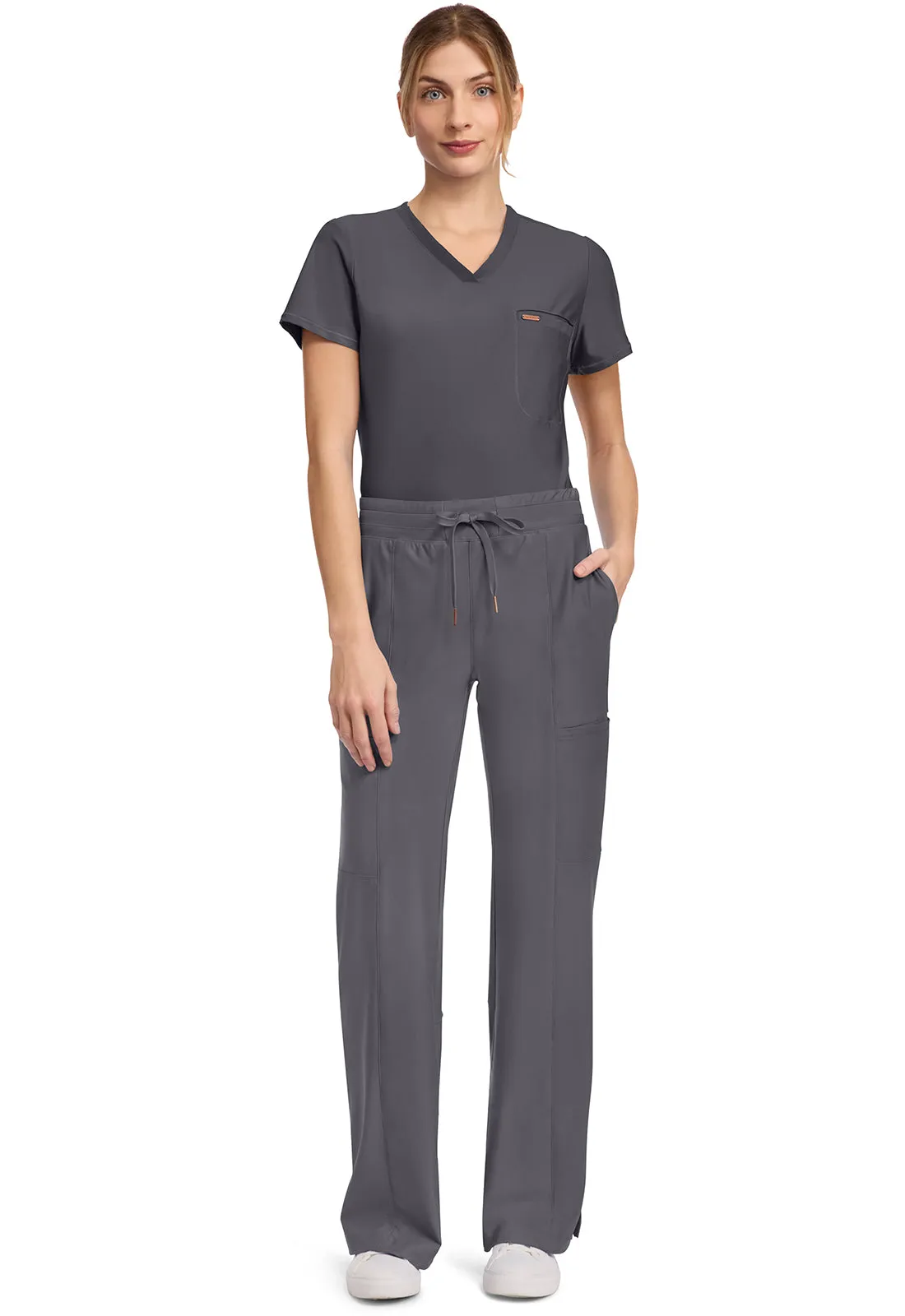 Form CK026 Women's 5-Pocket Trouser Leg Pants Pewter