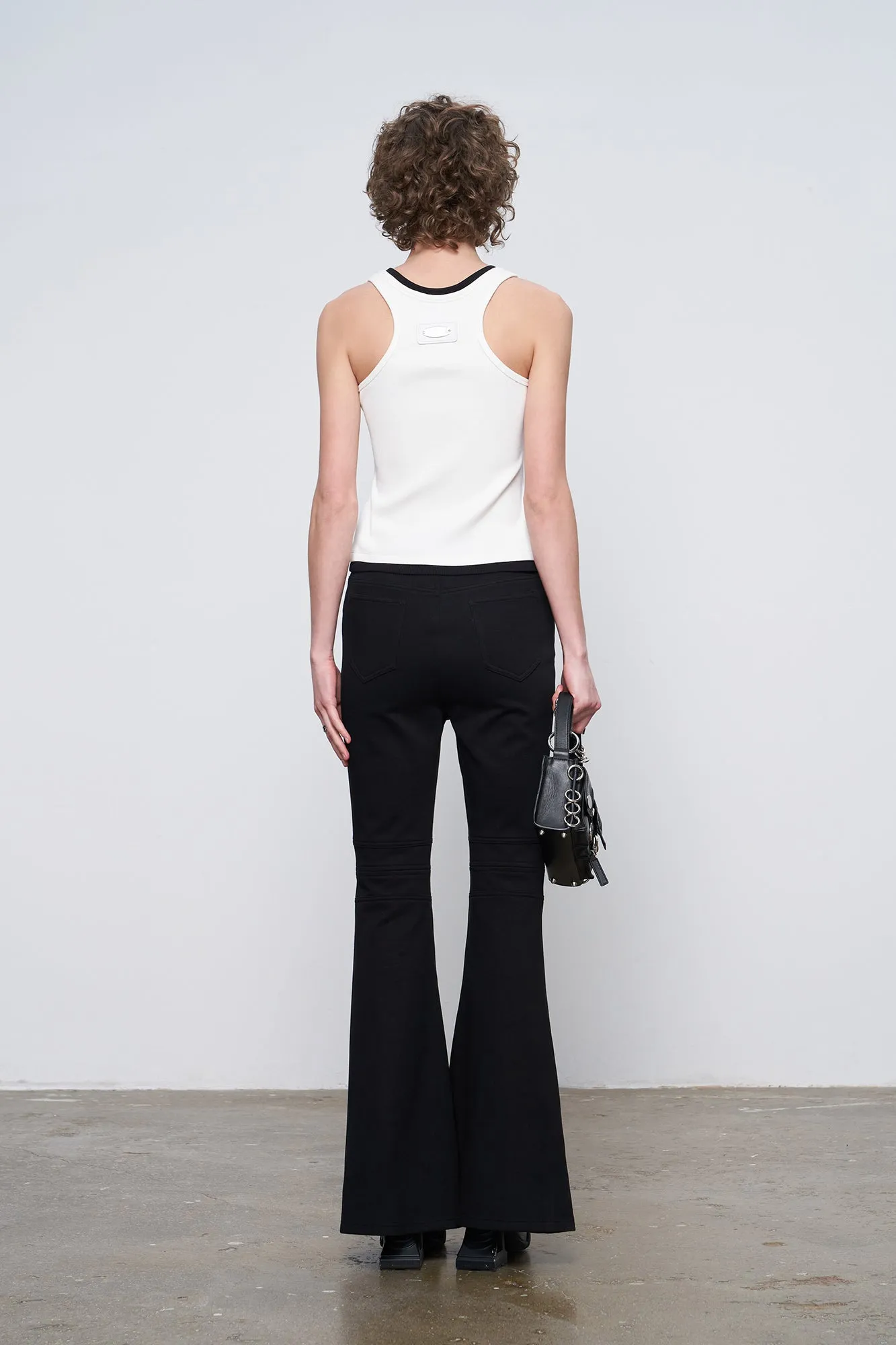 Four-pointed star low-waisted bell pants