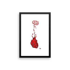 Framed Art Print : Love Grows
