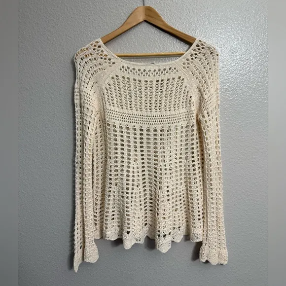 Free People Annabelle Crotchet Pullover Top