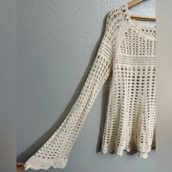 Free People Annabelle Crotchet Pullover Top