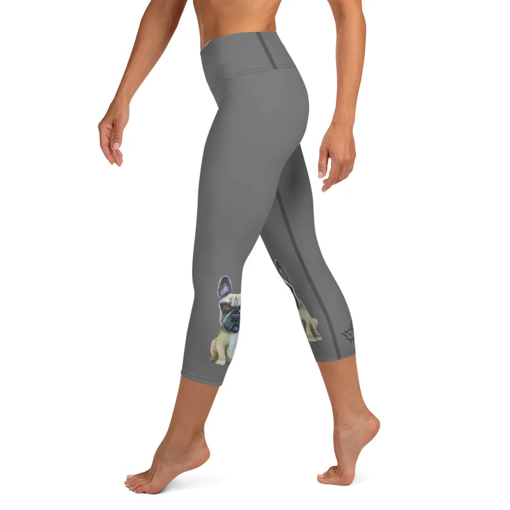 French Bulldog Yoga Capri Leggings