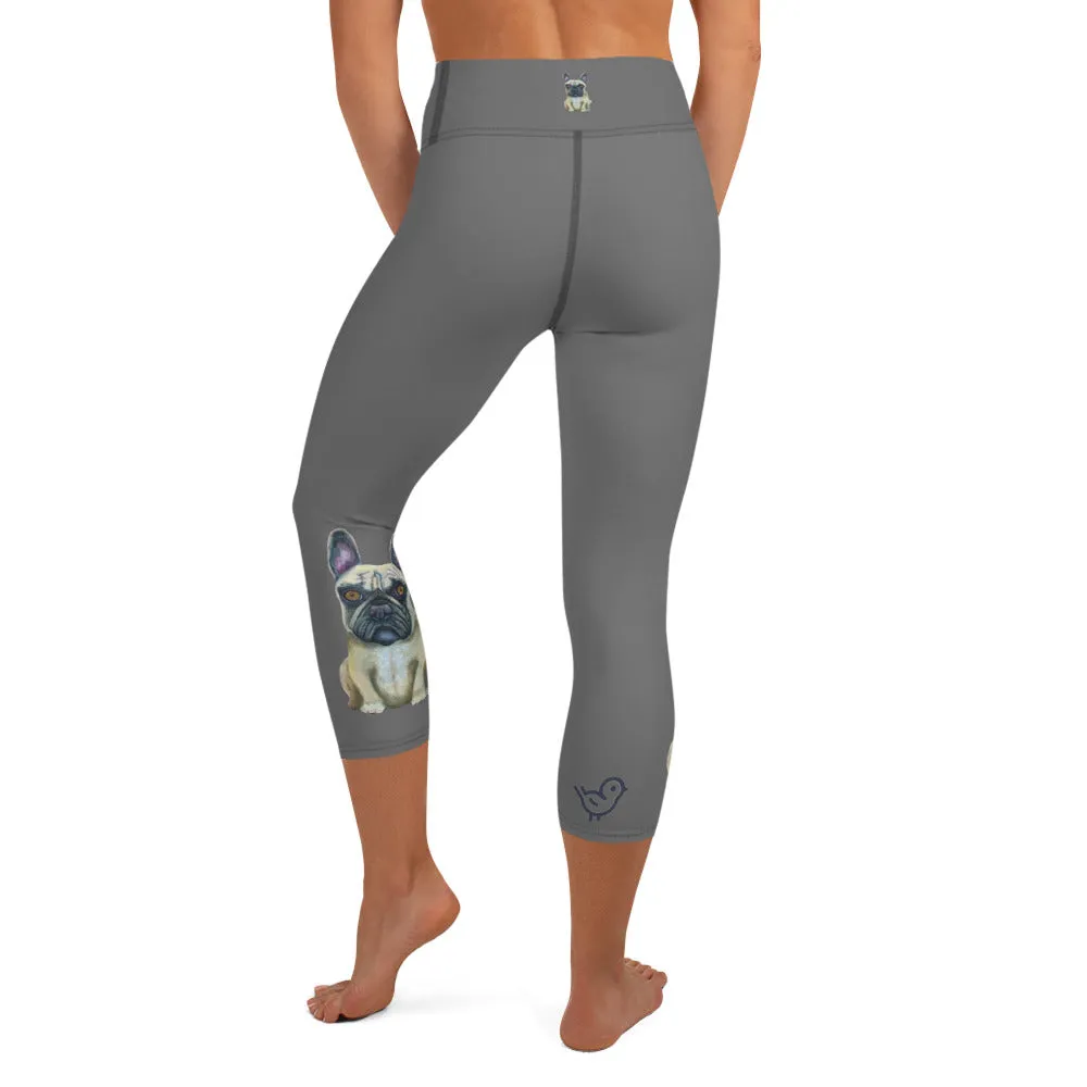 French Bulldog Yoga Capri Leggings