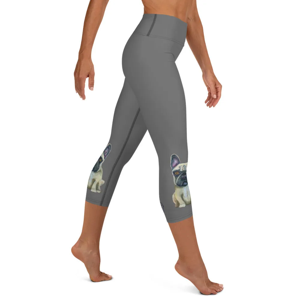 French Bulldog Yoga Capri Leggings