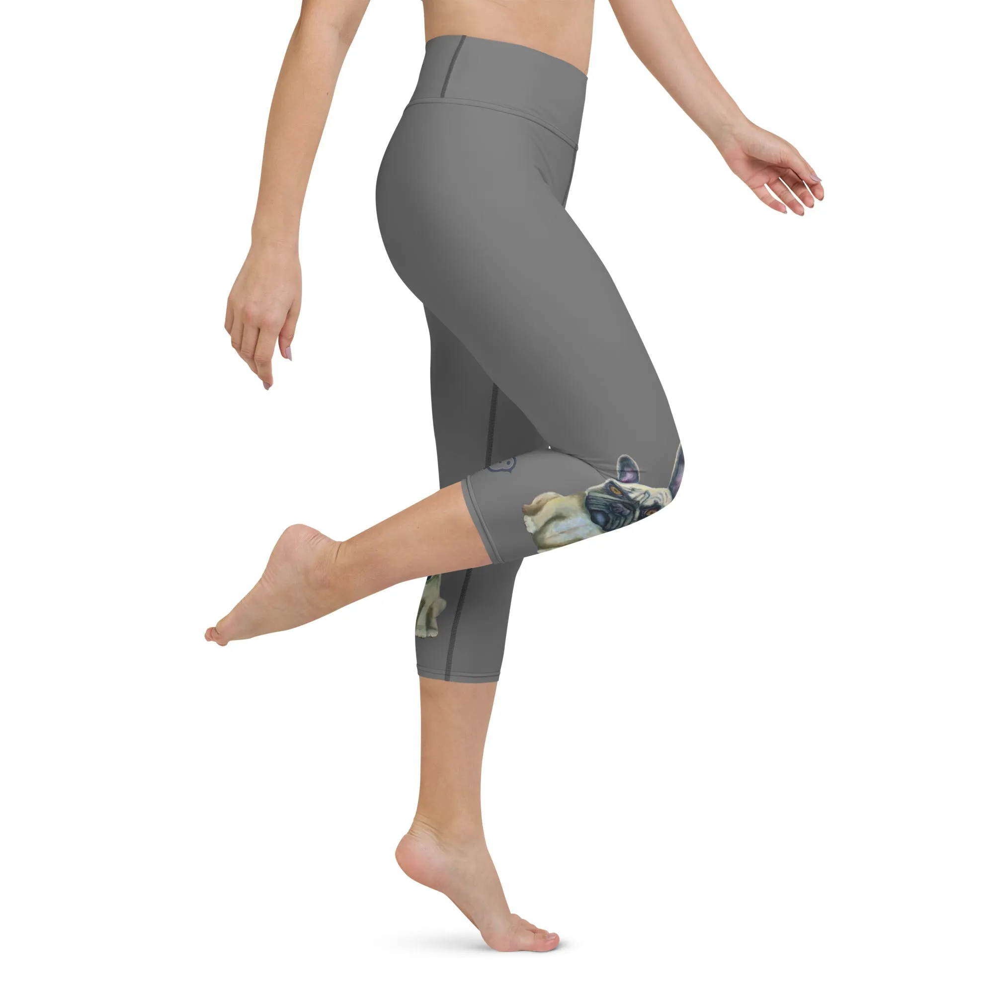 French Bulldog Yoga Capri Leggings