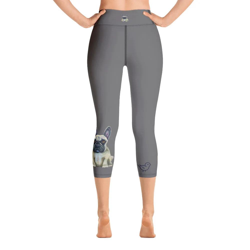 French Bulldog Yoga Capri Leggings