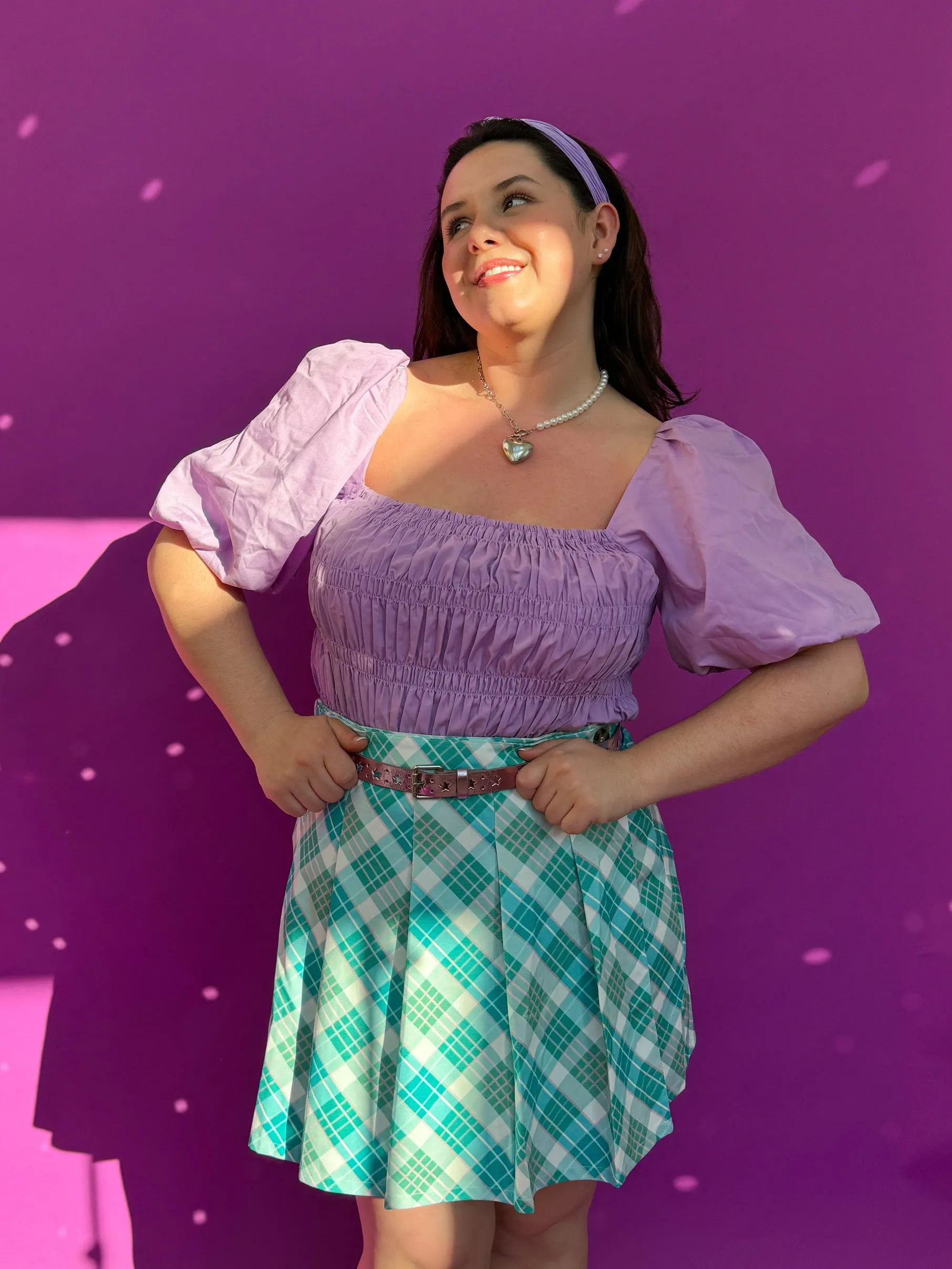 Frosted Fantasy Plaid Skirt (S-3XL)