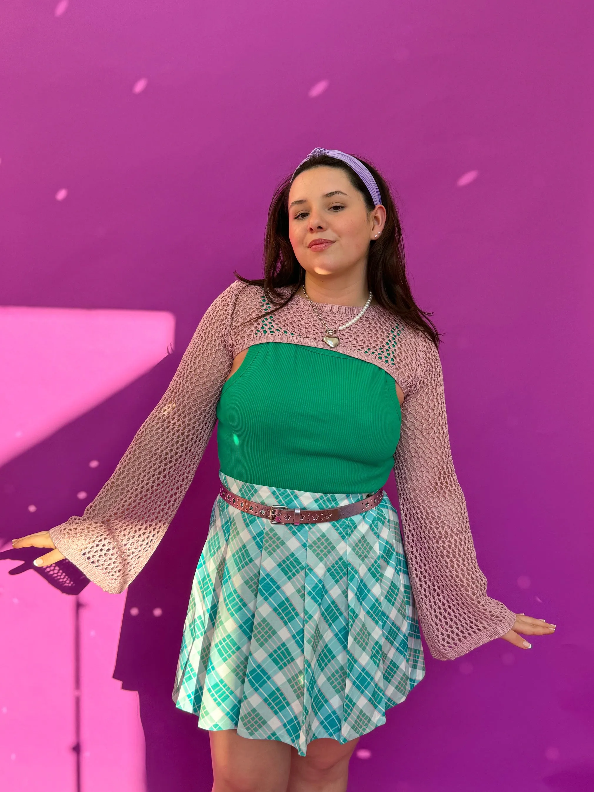 Frosted Fantasy Plaid Skirt (S-3XL)