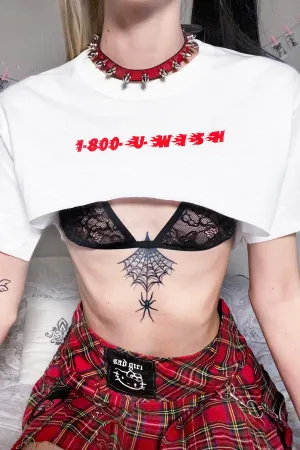 Fuckboyz Hotline Super Crop Tee