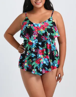 FULLFITALL - Tiered Tankini Set
