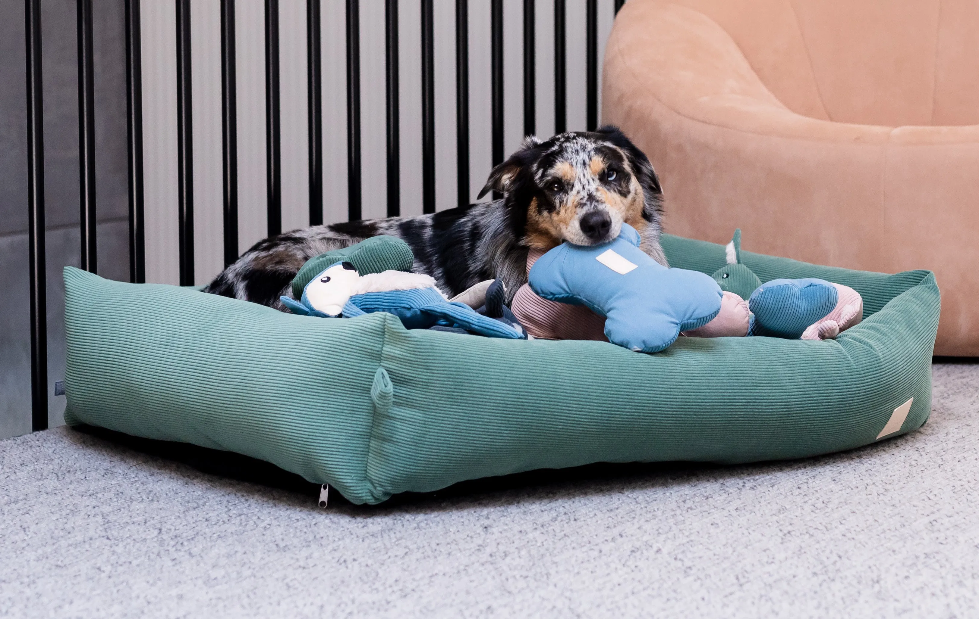 FuzzYard Life Corduroy Bed - Myrtle Green