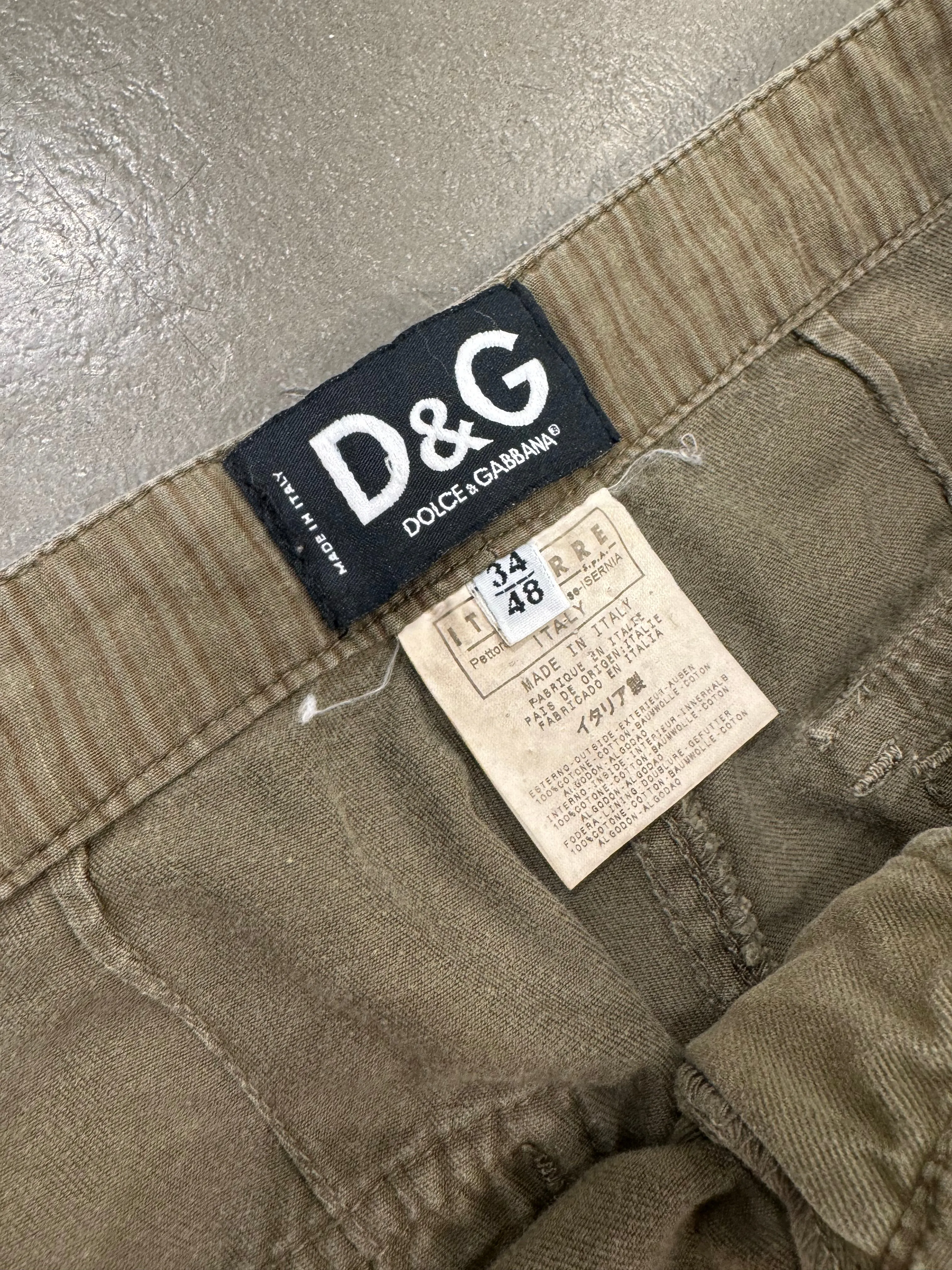 F/W 2003 Dolce & Gabbana  cargo carpenter army pants