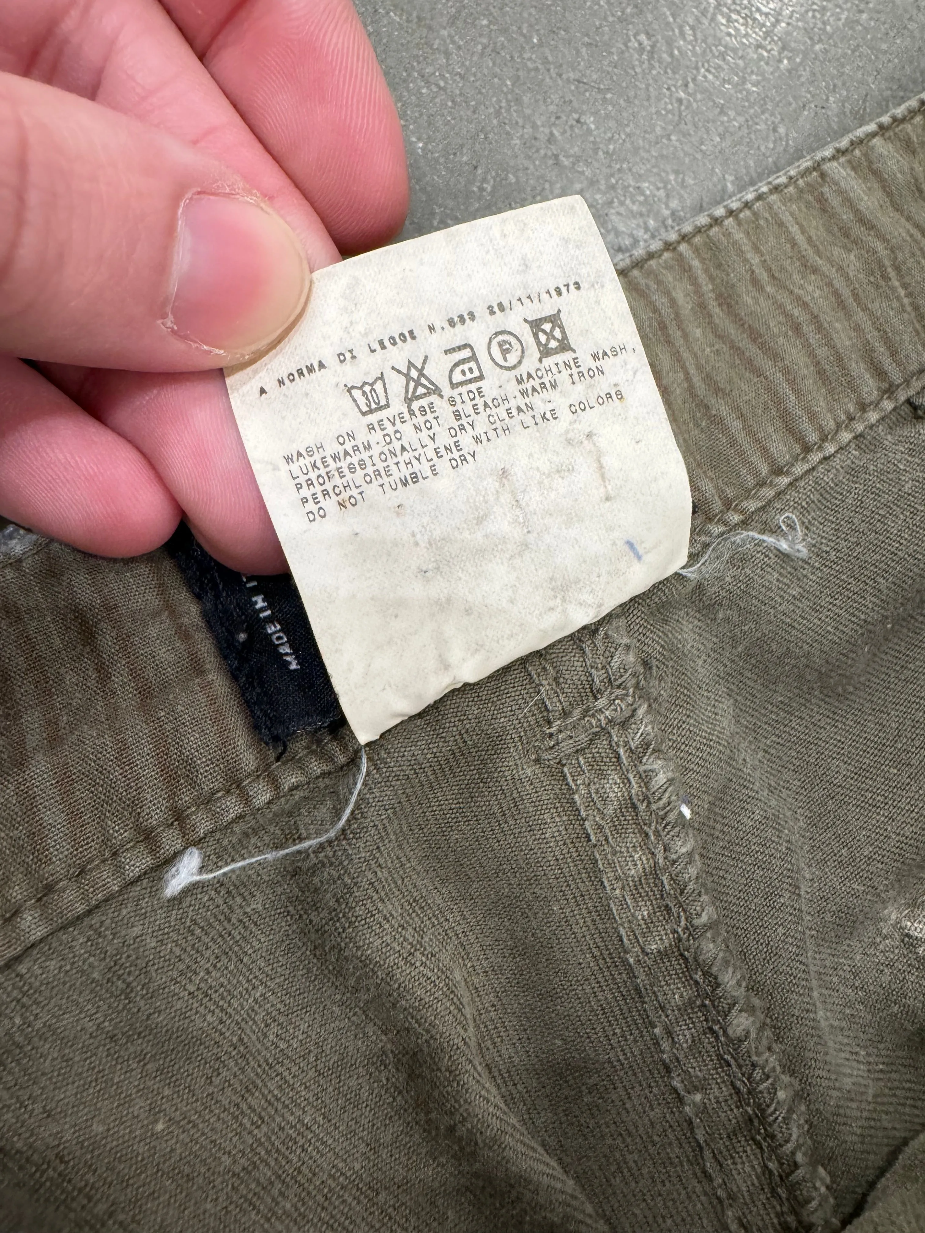 F/W 2003 Dolce & Gabbana  cargo carpenter army pants