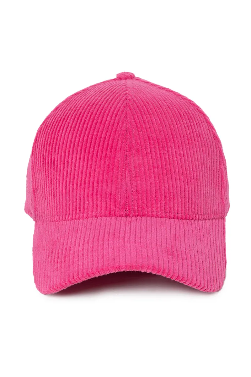 FWCAP114 - Solid Corduroy Baseball Hat