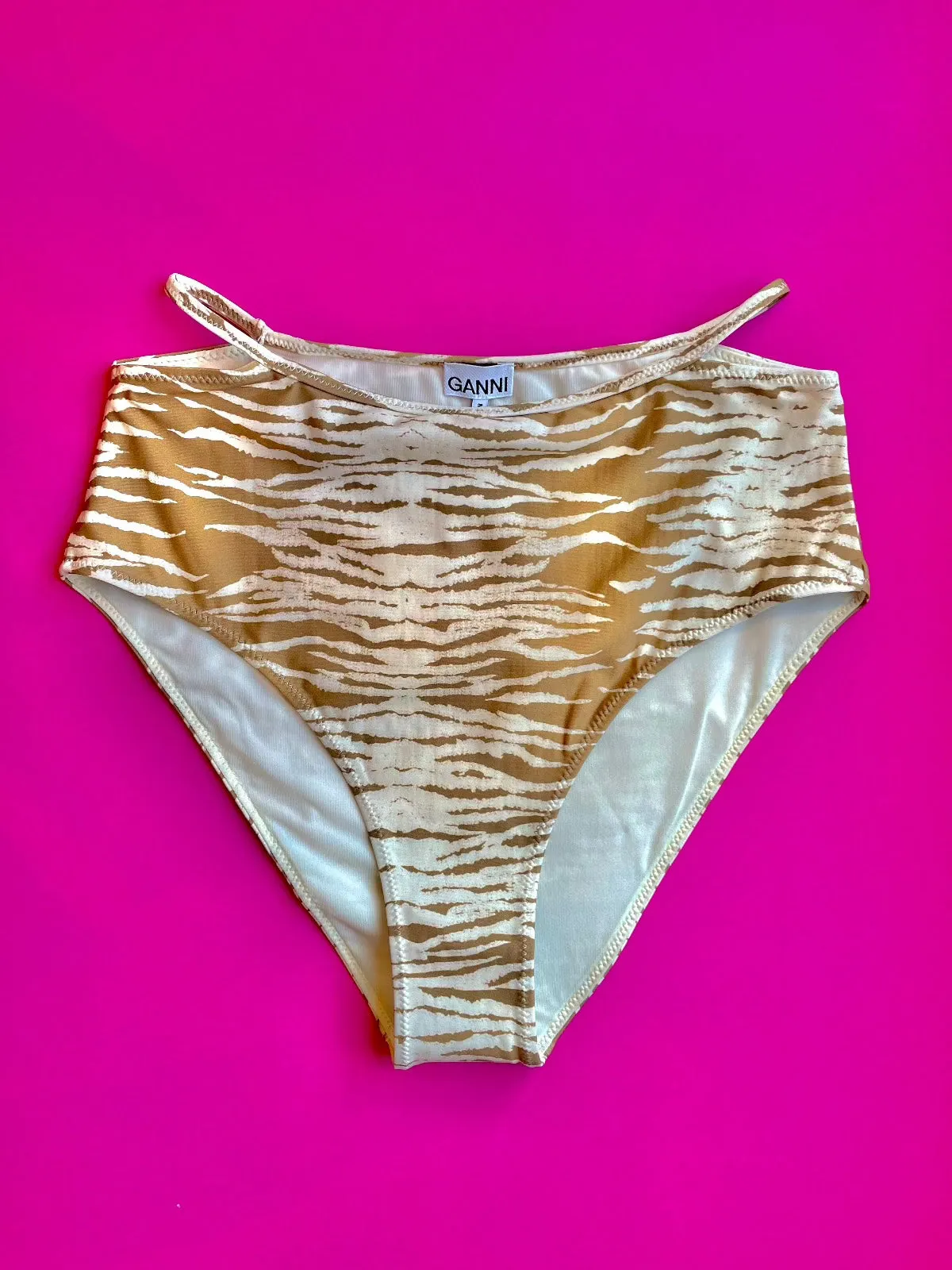GANNI: Cutout High-Waisted Bikini Bottom - L, XL, Last Ones!