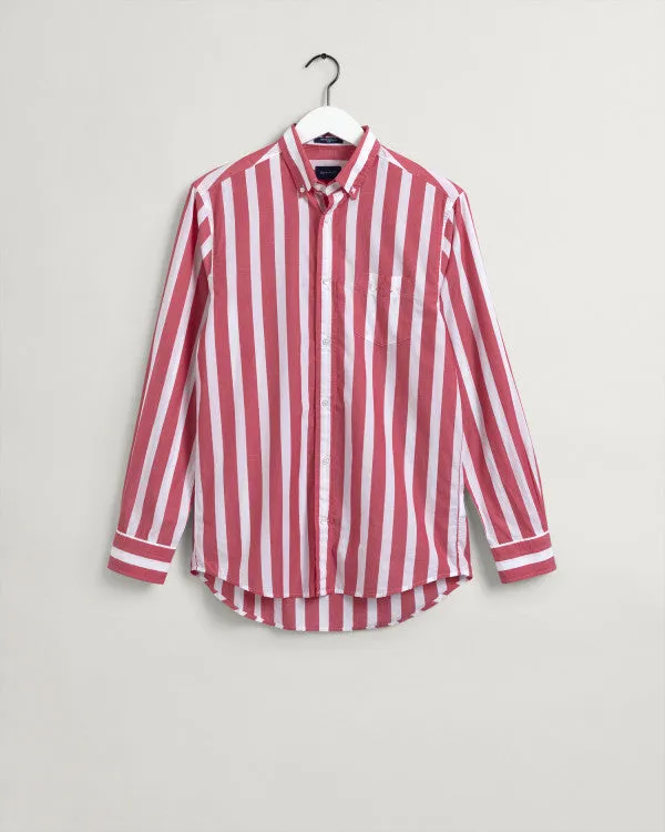Gant Men's Regular Fit Wide Stripe Poplin Shirt - 2 Colours