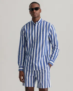 Gant Men's Regular Fit Wide Stripe Poplin Shirt - 2 Colours