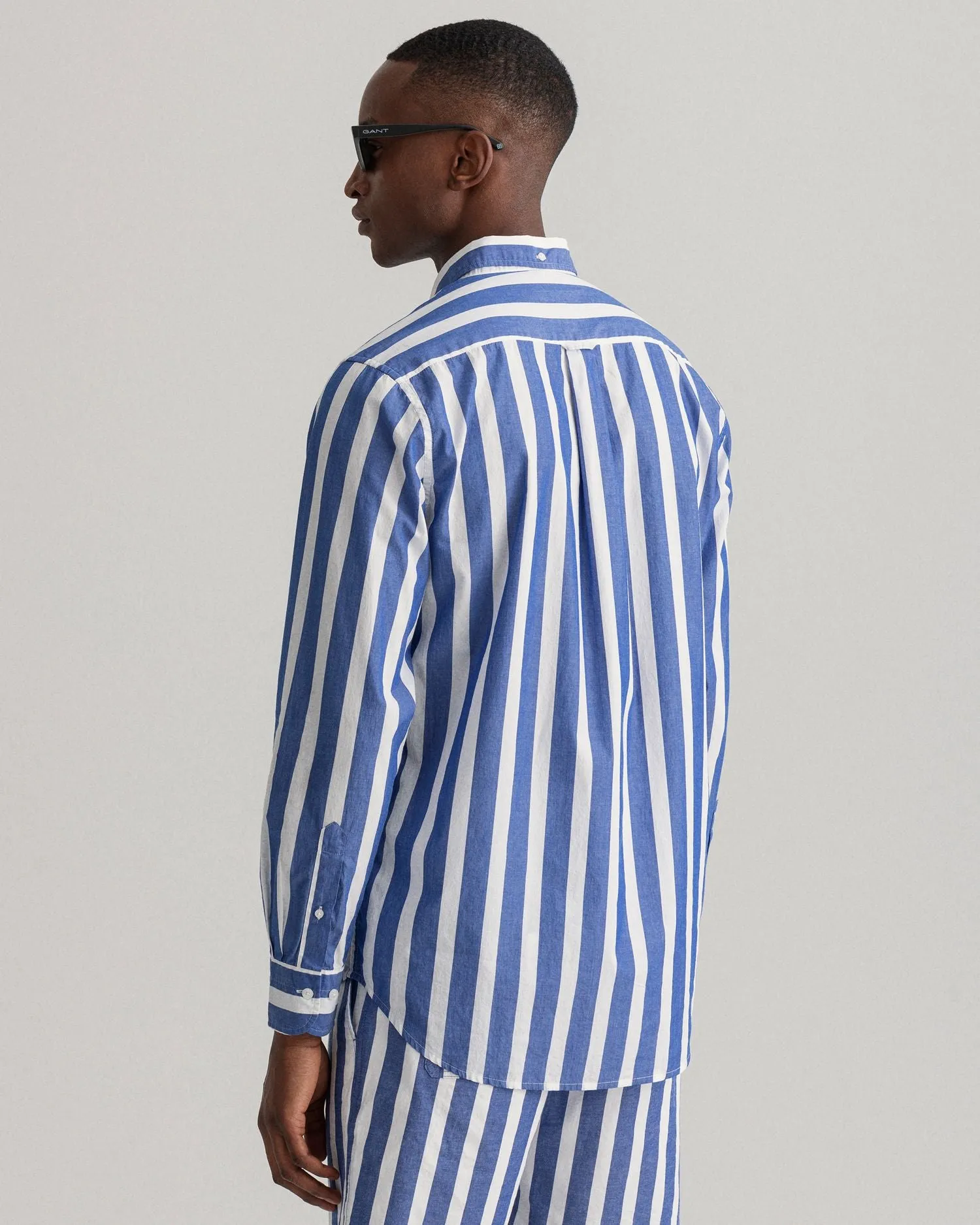 Gant Men's Regular Fit Wide Stripe Poplin Shirt - 2 Colours